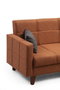 Atelier Del Sofa Polya Sofá Cama Esquinero Rojo Teja